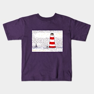 Two Lighthouses Kids T-Shirt